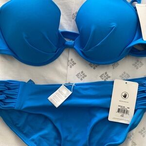 NEW Body Glove blue women’s bikini top sz XL & bottom sz L